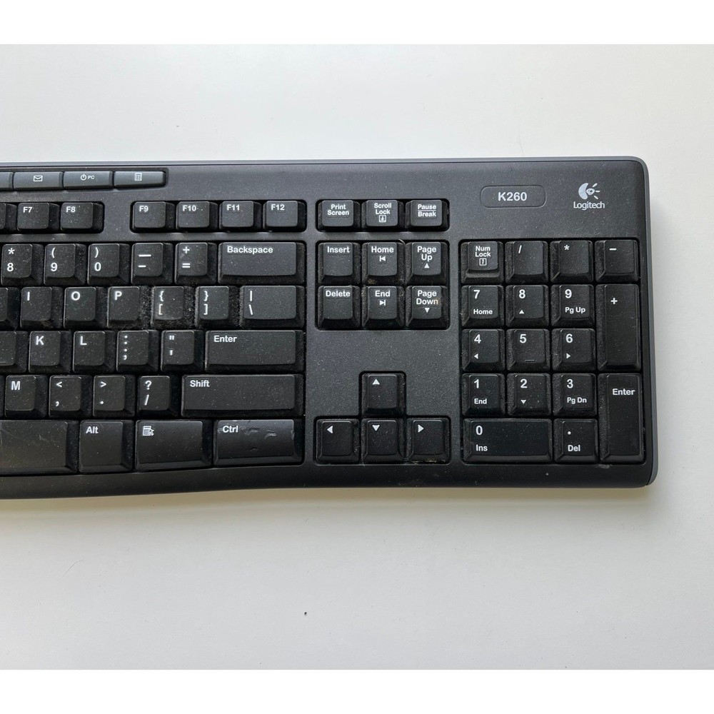 Logitech Black Desktop PC Computer Wireless Keyboard Model K260 - Picture 4 of 4